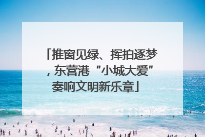 推窗见绿、挥拍逐梦，东营港“小城大爱”奏响文明新乐章