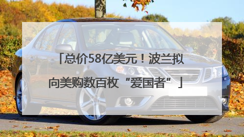 总价58亿美元！波兰拟向美购数百枚“爱国者”