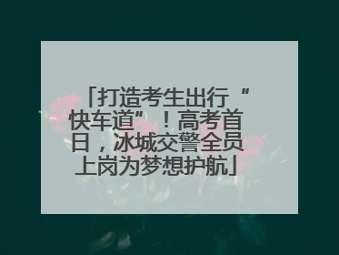 打造考生出行“快车道”！高考首日，冰城交警全员上岗为梦想护航