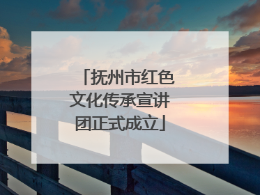 抚州市红色文化传承宣讲团正式成立