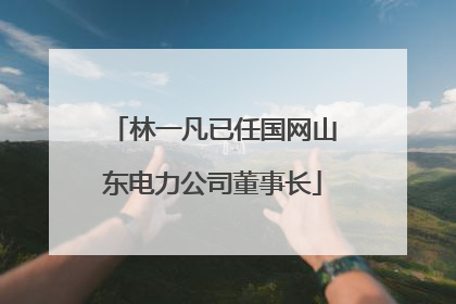 林一凡已任国网山东电力公司董事长