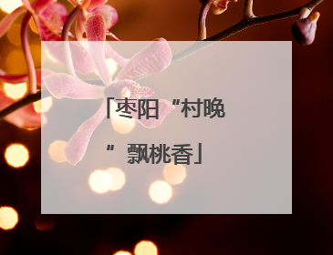 枣阳“村晚”飘桃香