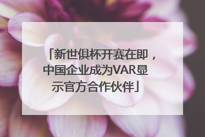 新世俱杯开赛在即，中国企业成为VAR显示官方合作伙伴
