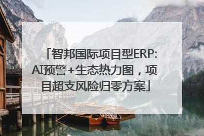 智邦国际项目型ERP:AI预警+生态热力图，项目超支风险归零方案