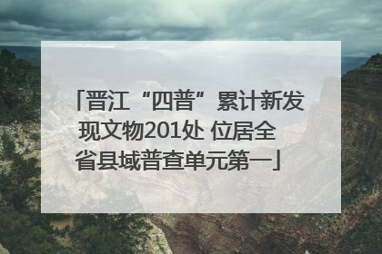 晋江“四普”累计新发现文物201处 位居全省县域普查单元第一