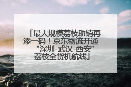 最大规模荔枝助销再添一码！京东物流开通“深圳-武汉-西安” 荔枝全货机航线