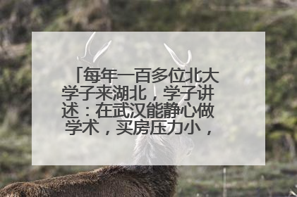 每年一百多位北大学子来湖北，学子讲述：在武汉能静心做学术，买房压力小，创业成本低