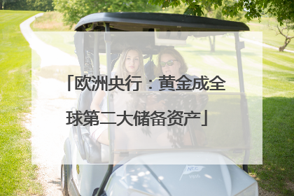 欧洲央行：黄金成全球第二大储备资产