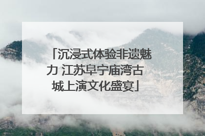 沉浸式体验非遗魅力 江苏阜宁庙湾古城上演文化盛宴