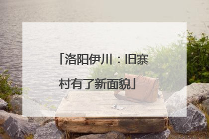 洛阳伊川：旧寨村有了新面貌