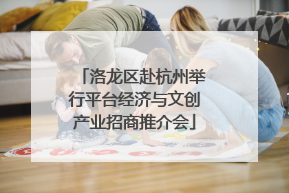 洛龙区赴杭州举行平台经济与文创产业招商推介会