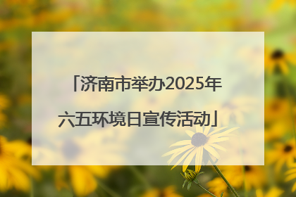 济南市举办2025年六五环境日宣传活动