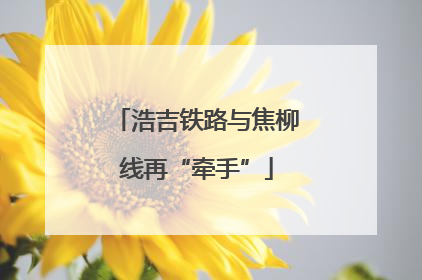 浩吉铁路与焦柳线再“牵手”
