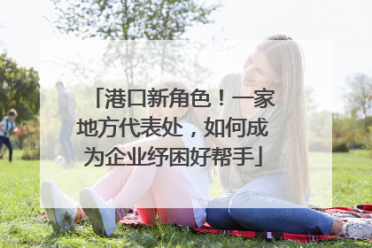 港口新角色！一家地方代表处，如何成为企业纾困好帮手