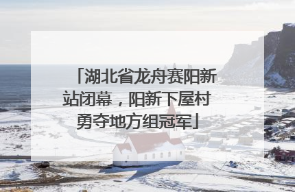 湖北省龙舟赛阳新站闭幕，阳新下屋村勇夺地方组冠军