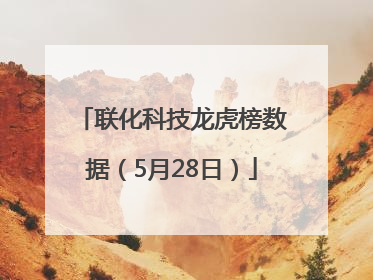 联化科技龙虎榜数据（5月28日）