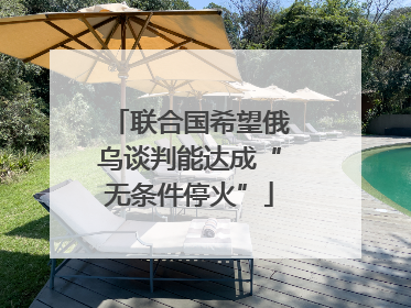 联合国希望俄乌谈判能达成“无条件停火”