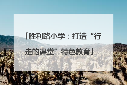 胜利路小学：打造“行走的课堂”特色教育