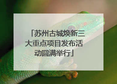 苏州古城焕新三大重点项目发布活动圆满举行