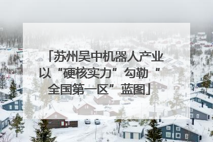 苏州吴中机器人产业以“硬核实力”勾勒“全国第一区”蓝图