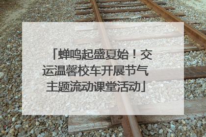 蝉鸣起盛夏始！交运温馨校车开展节气主题流动课堂活动