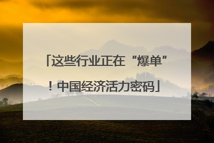 这些行业正在“爆单”！中国经济活力密码