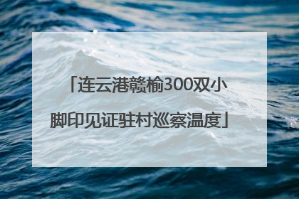 连云港赣榆300双小脚印见证驻村巡察温度