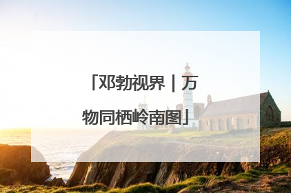 邓勃视界｜万物同栖岭南图