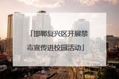 邯郸复兴区开展禁毒宣传进校园活动