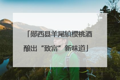 郧西县羊尾镇樱桃酒酿出“致富”新味道