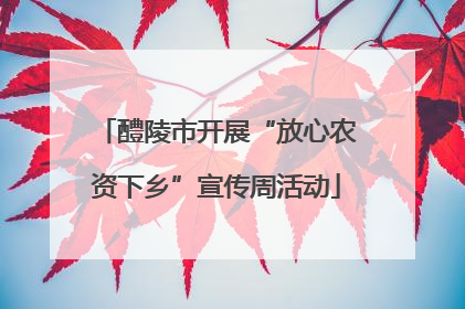 醴陵市开展“放心农资下乡”宣传周活动