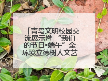 青岛文明校园交流展示暨 “我们的节日•端午”全环境立德树人文艺展演活动举行