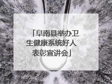 阜南县举办卫生健康系统好人表彰宣讲会