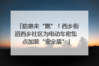 防患未“燃”！西乡街道西乡社区为电动车密集点加装“安全盾”
