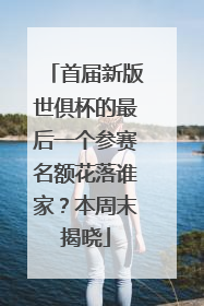 首届新版世俱杯的最后一个参赛名额花落谁家？本周末揭晓