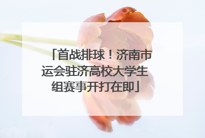 首战排球！济南市运会驻济高校大学生组赛事开打在即