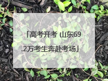高考开考 山东69.2万考生奔赴考场