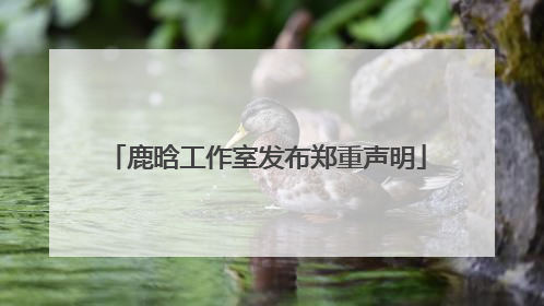 鹿晗工作室发布郑重声明