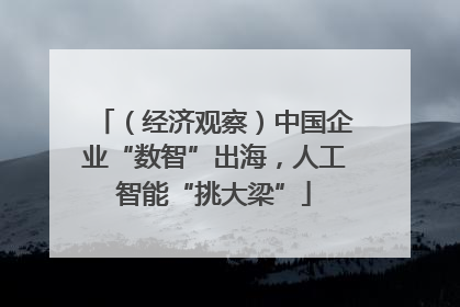 （经济观察）中国企业“数智”出海，人工智能“挑大梁”