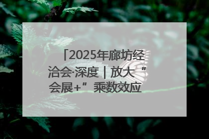2025年廊坊经洽会·深度｜放大“会展+”乘数效应 打造消费新场景