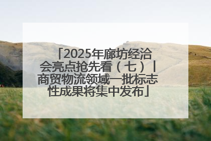 2025年廊坊经洽会亮点抢先看（七）丨商贸物流领域一批标志性成果将集中发布