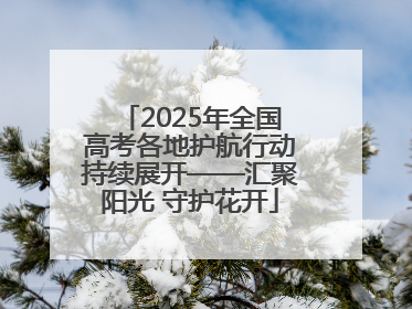 2025年全国高考各地护航行动持续展开——汇聚阳光 守护花开