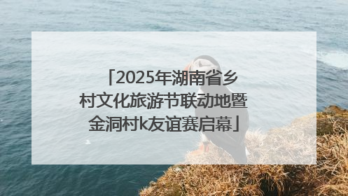 2025年湖南省乡村文化旅游节联动地暨金洞村k友谊赛启幕