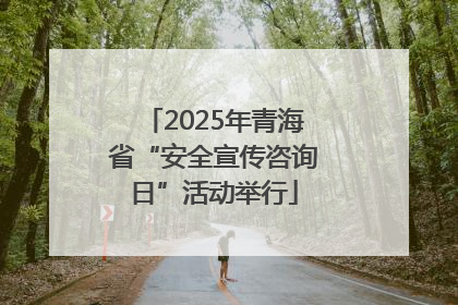 2025年青海省“安全宣传咨询日”活动举行