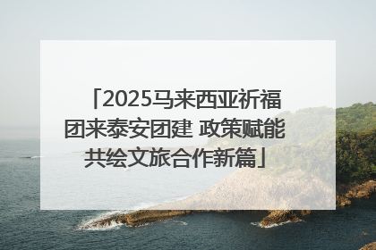 2025马来西亚祈福团来泰安团建 政策赋能共绘文旅合作新篇