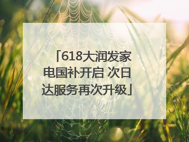 618大润发家电国补开启 次日达服务再次升级