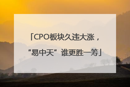 CPO板块久违大涨，“易中天”谁更胜一筹