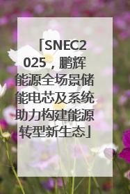 SNEC2025，鹏辉能源全场景储能电芯及系统助力构建能源转型新生态